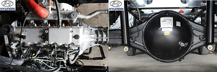 Động cơ Hyundai D4BF và cầu của xe VT252-1 thùng lửng bán trả góp 80%-ototaisg.com